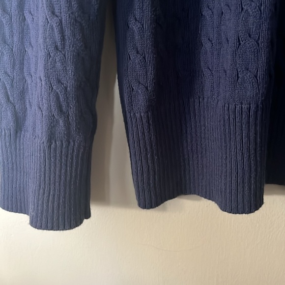 POLO JEANS COMPANY / RALPH LAUREN MFG / NAVY Half zip-up PULL OVER / Men’s - Picture 4 of 12